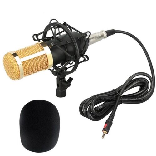 Bm-800 Microphone Complete Set (V8 Soundcard BM800 Microphone Popfilter NB35 Table Stand) Full Best Set